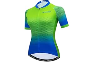 HOTLION Cycling Jersey Women Summer Bike Shirts Road Bike Jackets Short Sleeve MTB Jersey Quick Dry