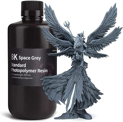 ELEGOO 8K Standard Photopolymer Resin 405nm Space Grey 1000g