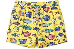 SURF CUZ Boys Swim Trunks Toddler Swim Shorts UPF 50+ Bathing Suit for Boy Swimsuit Quick Dry Mesh Beach Boardshorts Swimwear