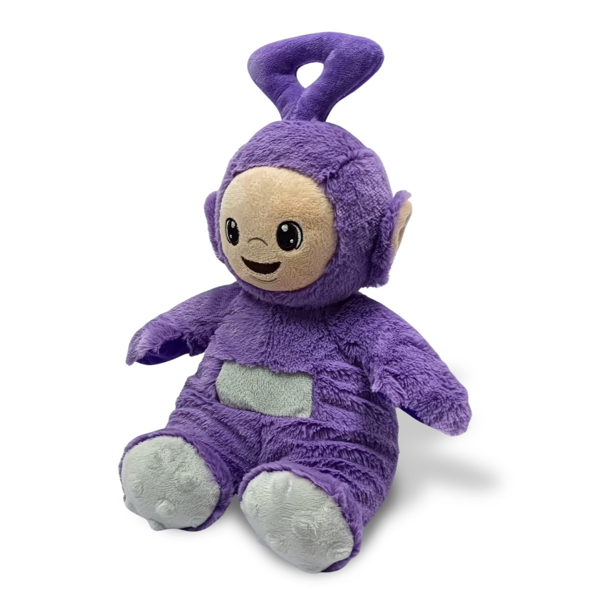 Warmies Plush Tinky Winky from the Teletubbies, Microwavable Heat Pad, Weighted Heatable Plushie Gently Scented with French Lavender – Purple