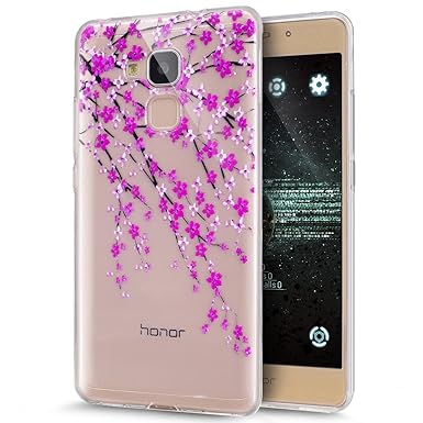 Kompatibel mit Huawei Honor 5C Hülle,Huawei Honor 5C Silikon Hülle,[Kristallklar Durchsichtig] Kunst Malerei Transparent TPU 