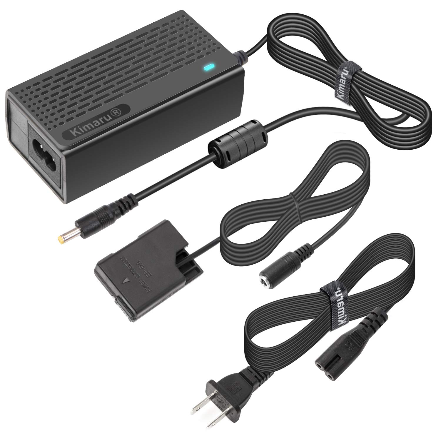 Photo 1 of Kimaru EH-5a AC Power Adapter EN-EL14 Dummy Battery EP-5A DC Coupler Kit for Nikon D3500 D3200 D5100 D5200 D5300 D5500 D5600 D3100 D3300 D3400 COOLPIX P7000 P7100 P7700 P7800 Df Cameras.