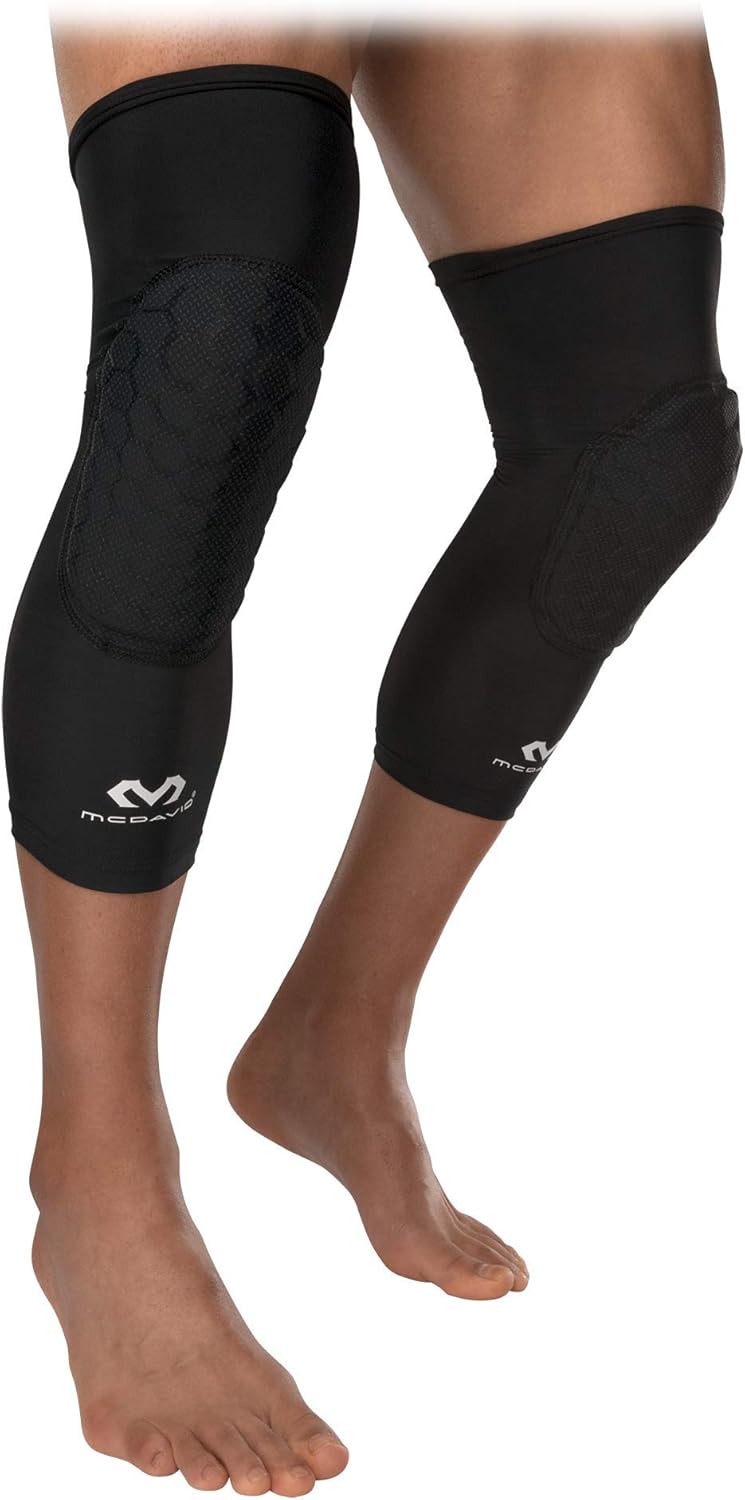 McDavid Teflx Padded Leg Sleeves and Compression, Pair : Sports & Outdoors