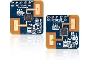 ZORZA 2Pcs Smart LD2420 24GHz mmWave Radar Sensor Module Human Presence & Motion Detection Module Low Power 50mA 3.3V Serial & IO Level Output for Advanced Home Automation