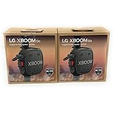 LG XBOOM Go Wireless Portable Speaker with Powerful Sound XG2TBK - 2PACK