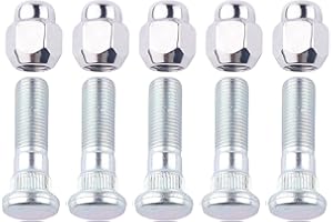 BLINKAUTOR 10 Pcs M12x1.25 Wheel Hub Bolt Nut Kit 28365FE001 28171AJ000 5 Sets Heavy Duty Lug Nuts & Wheel Bolts Replacement Wheels Studs Kit Compatible with Subaru Forester Outback Legacy Impreza 2008-2018
