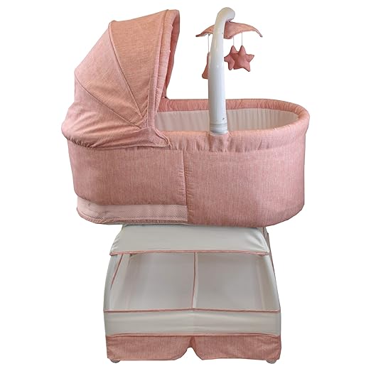 bliss sweetli deluxe bassinet in vintage coral