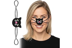 FunisFun Crochet Nose Warmer for Winter Adjustable Nose Cover for Women Men Cold Weather Snow Outdoor Activities Gag Gift