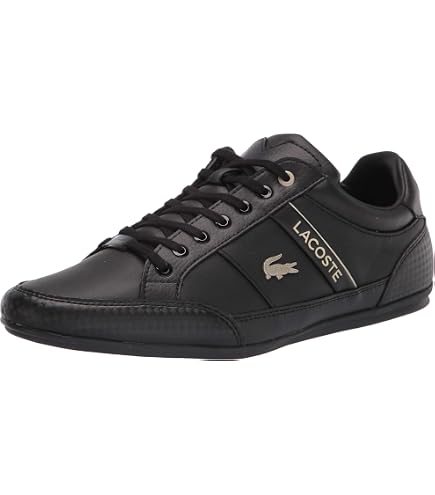 Amazon.com | Lacoste Men's Chaymon Sneakers, Black, 12.5 | Fashion