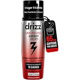 Drizz Energy Drops - 1pk, 15 Servings - No Flavor Added Caffeine Drops | Low Cal, Zero Sugar, Pocket Sized Liquid Energy Drops Turn Any Drink Into An Energy Drink, Made with Caffeine, L-Theanine