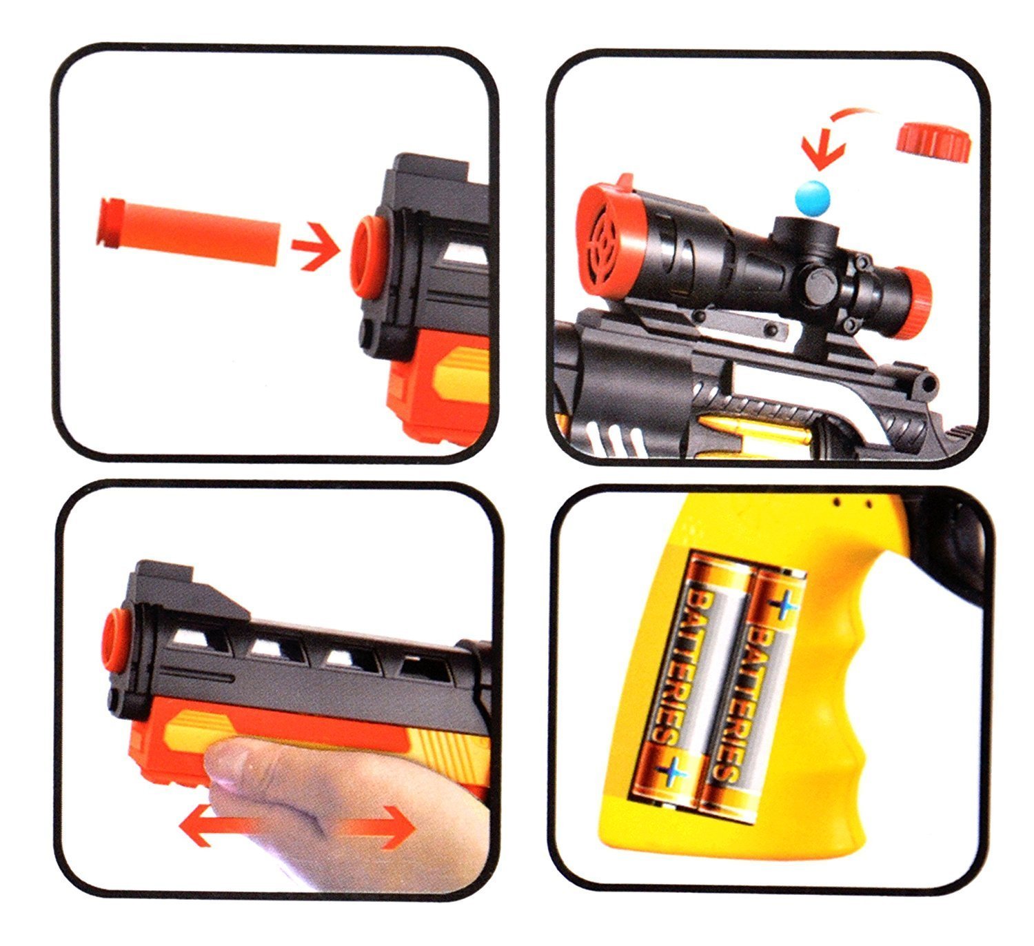 Electrobot Soft Gun With Gloss Surface Water Bomb Gun For Gift