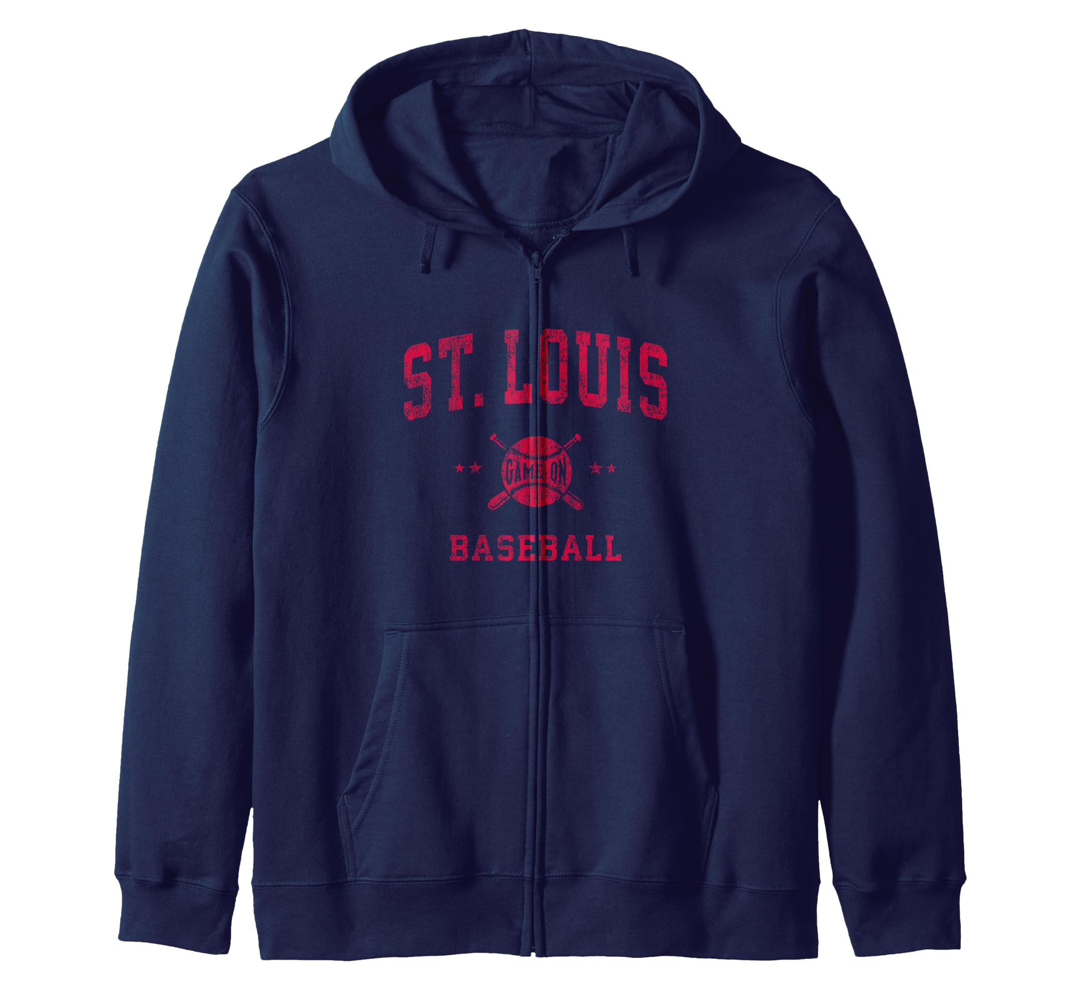 Photo 1 of St Louis Vintage Baseball Throwback Retro Design Zip Hoodie L