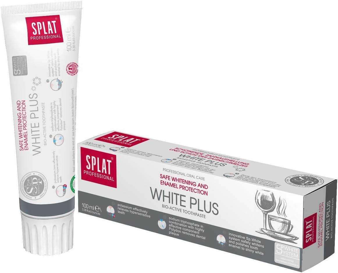 Splat Splat Allemagne GmbH White Plus Dentifrice blanchissant, 100 ml ...
