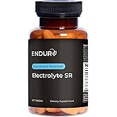 ENDUR - Electrolyte - SR (Sustained Release) Hydration Support, Sugar Free, Easy-Swallow - Gentle on Stomach - Optimal 4–6 Hour Hydration Support - Sports Certified - 60 Tablets