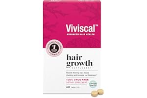 Viviscal Hair Growth Supplements For Women For Thicker, Fuller Hair, Nourishes Thinning & Loss, With Proprietary Collagen Complex, 60 Tablets, 1 Month Supply