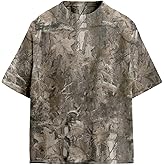 Camo Oversized Shirt Y2k Crewneck Maple Leaf Printed Short Sleeve Unisex Summer Graphic Tees