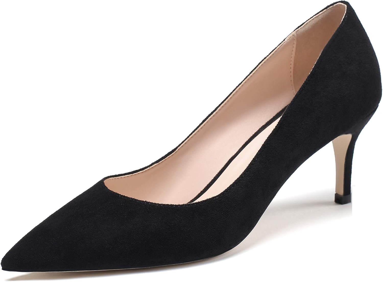 comfortable suede pumps