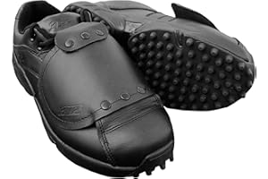 3N2 Men's Baseball Umpire Officiating Shoe Reaction Pro Plate Sturdy Design & Comfort Optimum Protection 100% Genuine Leather No Extra Weight, D & EE Widths for Softball & Baseball Umpires Black