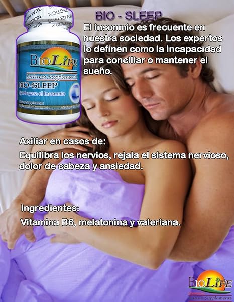 Amazon.com: Bio Sleep 60 Caps By Biolife, Help Insomnia, Balance Nerves and Anxiety, with Melatonin and Valerian: Health & Personal Care