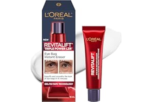 L'Oréal Paris Revitalift Triple Power LZR Instant Eraser Eye Cream, Under Eye Cream for Puffiness and Wrinkles, Anti Aging, N