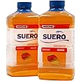 REPONE SUERO Electrolyte Solution with Zinc, Rehydrates, Restores Minerals and Nutrients, Mango Flavor, 33.8 Fl Oz (Pack of 2)
