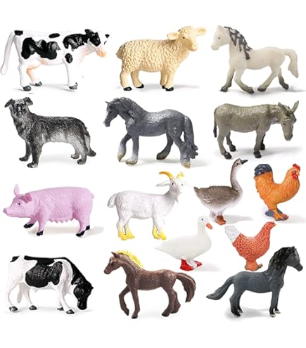 Plastic Animals Woodland Scenics A2141 Farm Horses N Scale