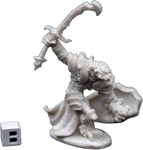 Dragonman Warrior (1) Miniaturfigur Von Reaper – Unlackiert Zum Selbstbemalen