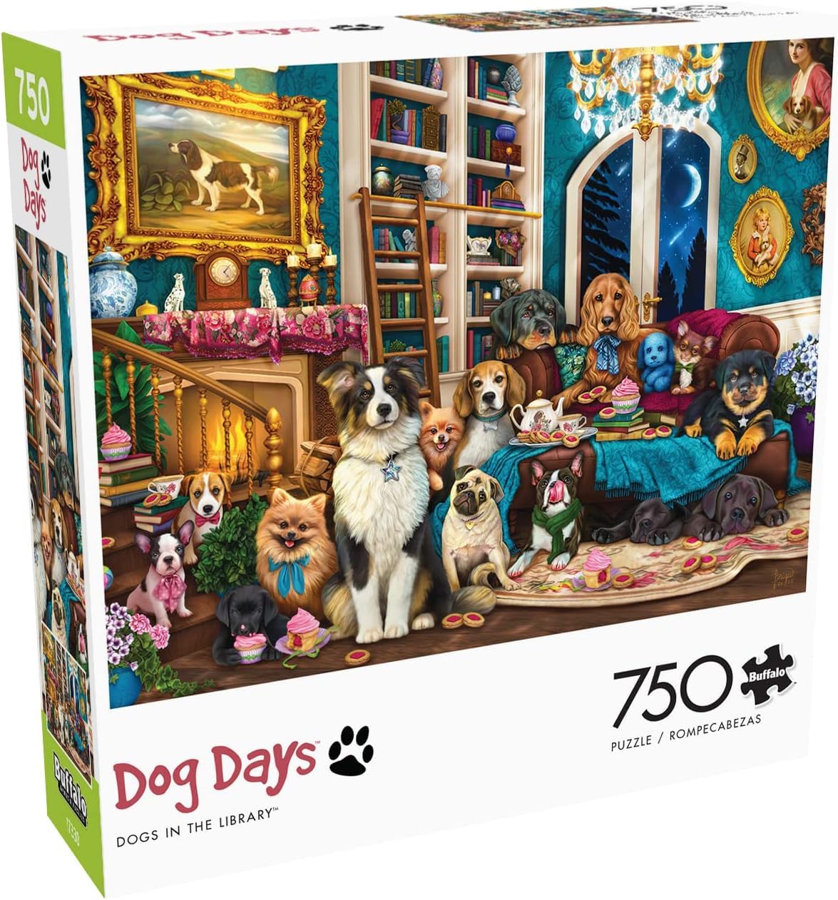 Buffalo Games - Dogs in The Library - 750 Piece Jigsaw Puzzle