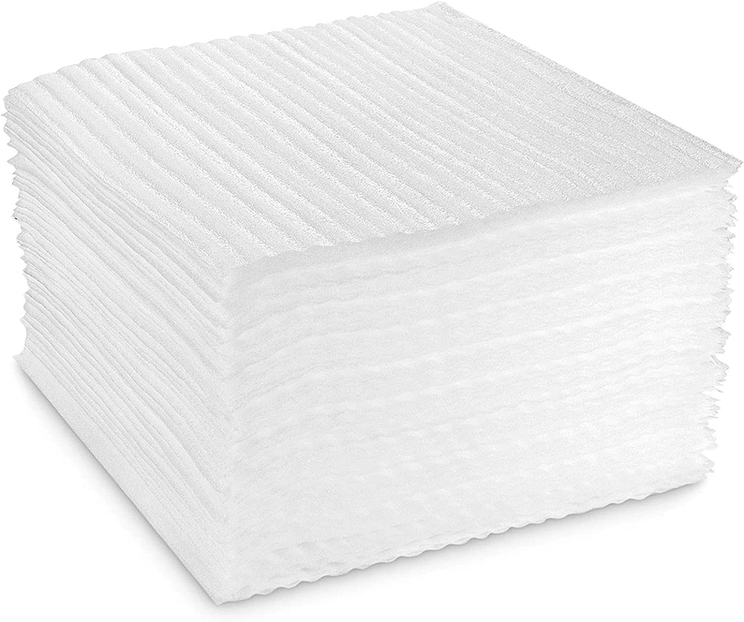 STARVAST 100-Count Packing Supplies Cushion Foam Sheets 12" x 12" Safely Wrap to Protect Dishes China Glasses Plates Fragile Items for Moving Boxes