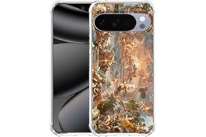 Hsondcn Case for Google Pixel 10/10 Pro with Renaissance Art Design,Aesthetic Classical Angel God Painting,Unique Soft TPU Bumper Phone Cover(P10,Gods)
