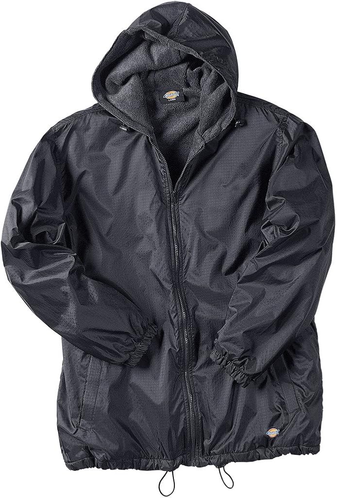 Dickies Big Men's Hooded Nylon Zip Jacket Fleece Lined Amazon.ca