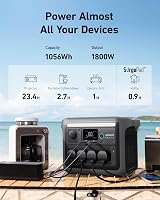Anker SOLIX C1000 Portable Power Station with BP1000 Expansion 2112Wh 1800W view 4
