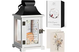HugMemories Memorial Lantern Bereavement Gifts in Memory of Loved One Memorial Gifts for Loss of Father Remembrance Sympathy Gifts for Loss of Dad with LED Candle