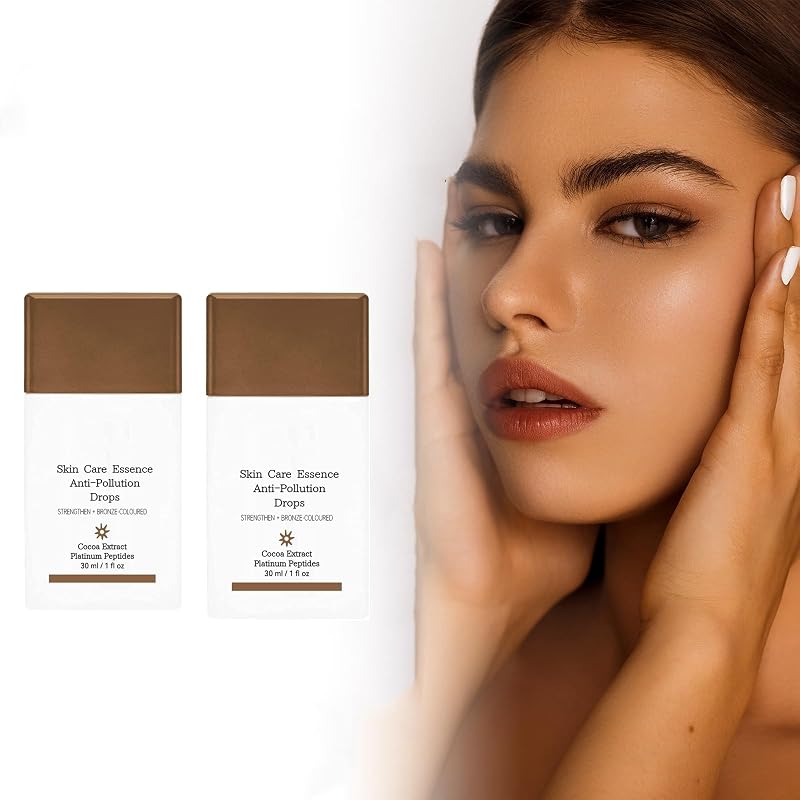 BQSHX 2PC Bronzer Drops Serum Liquid Cream Face Body Glow Fine Lines Wrinkles