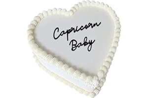CUTYLIGHT Capricorn baby Cake Topper – Zodiac Birthday Decoration for Capricorn Season, Horoscope Party Supplies for Baby or Adult Birthday (Capricorn baby black)