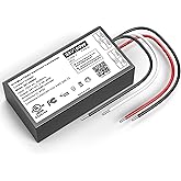 24V Dimmable LED Driver, 60W Triac ELV/MLV LED Transformer Compatible with Lutron&Leviton Switches, Dimmable Led Power Supply 60W 24V for Light Smooth Flicker Free Dimming