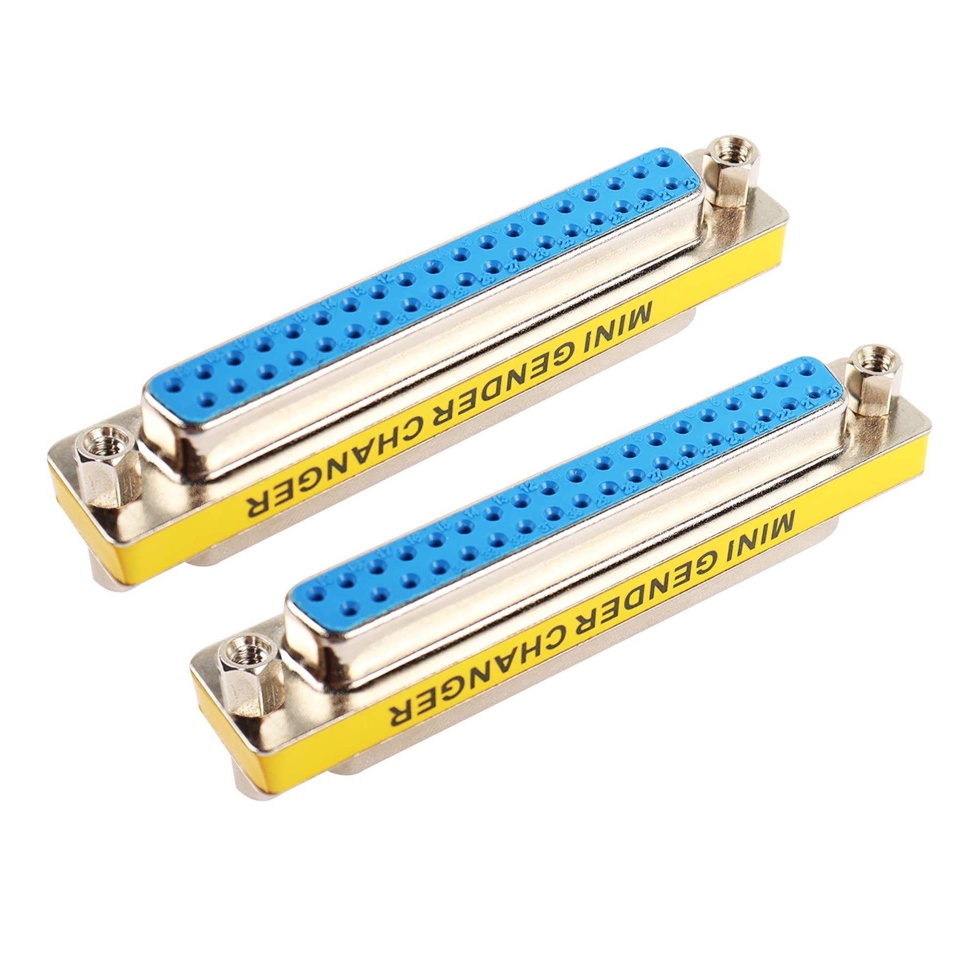 MEIRIYFA DB37 37 Pin Gender Changer D-SUB 37Pin Female to Female Coupler Serial Cable Gender Changer VGA Adapter Connetor - 2PCS