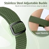 SHIJZWD Elastic Braided Strap for Fitbit Charge 5/6 Breathable Adjustable Nylon view 5
