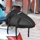 MOSISO Motorcycle Tail Bag 10L Waterproof PU Leather with Shoulder Strap Black view 7