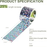 OFFO Bird Reflective Tape 100m Dual Sided Pigeon Deterrent 4.8cm view 2