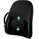 ObusForme Wideback Backrest Support - Wide Padded Seat Cushion and Lumbar Support Pillow, Portable Posture Support with Soft and Durable Foam