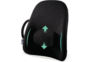 ObusForme Wideback Backrest Support - Wide Padded Seat Cushion and Lumbar Support Pillow, Portable Posture Support with Soft 