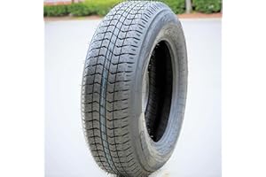 ST205/75D15 QH500 Premium Trailer Tire- 205/75-15 205/75/15 Load Range C LRC 6-Ply BSW Black Side Wall