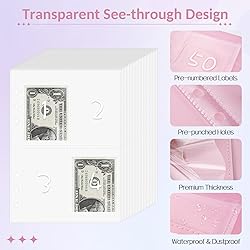 2PCS 100 Envelopes Money Saving Challenge, Savings