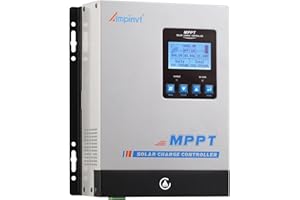 Ampinvt MPPT Solar Charge Controller 60A 12V 24V 36V 48V Battery System Auto,Max Input 150V PV Solar Panel Regulator for AGM Sealed Gel Flooded Lithium Battery