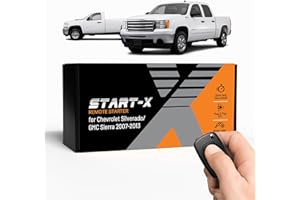 Start-X Remote Starter Kit for Chevy Silverado & GMC Sierra (2007, 2008, 2009, 2010, 2011, 2012, 2013) Trucks | Key Ignition | Plug N Play Install | Lock 3X to Remote Start | Zero Wire Splicing