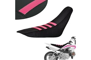 USTPO Ribbed Dirt Bike Seat Cover for CRF50 CRF50F XR50 CRF 50 50F Pit Bike Non-Slip Surface Protector Pink
