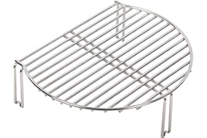 VANKEY Grill Expander Rack for Kamado Joe JR，stainless Steel Stack Rack Expansion Grilling Grid for Minimax，Small Big Size Green Egg and Other Smoker Grill