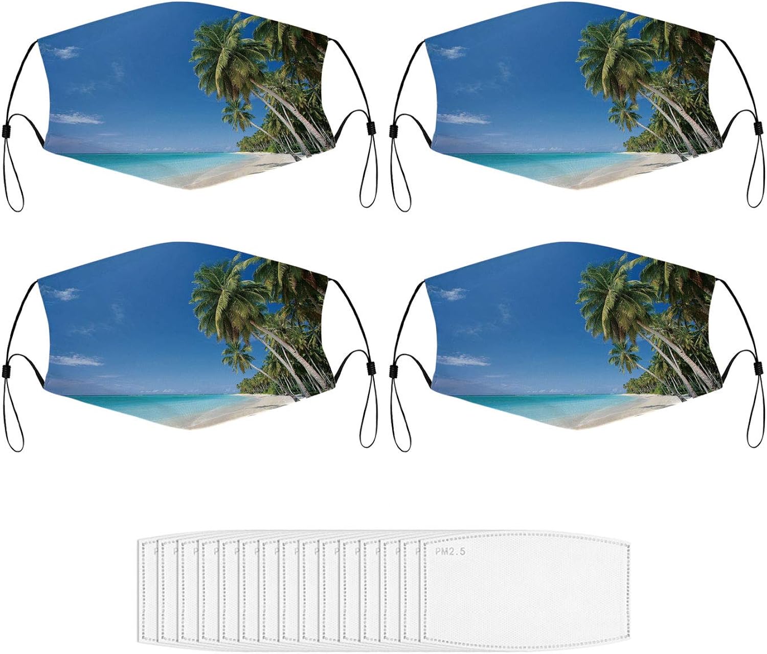 AntiDust Mask Perfect Tropical Island Paradise Beach Masks for Adult