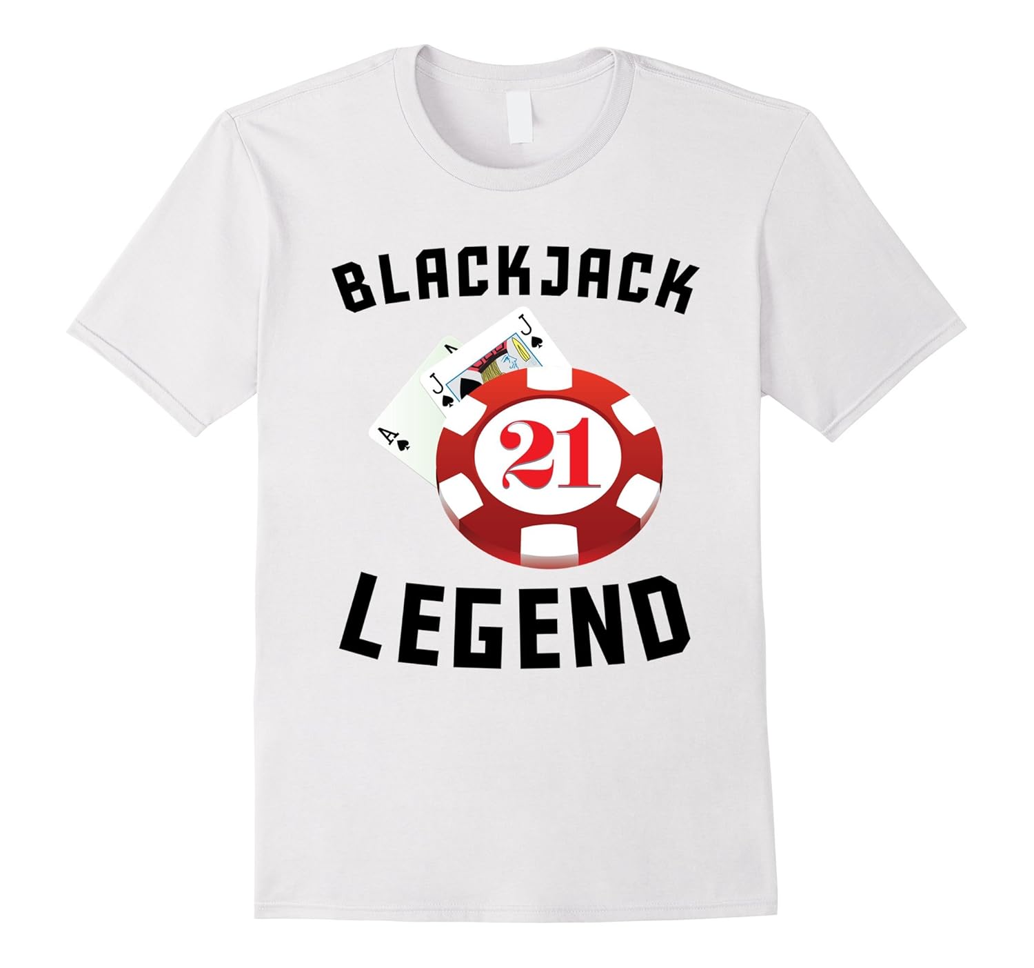 Blackjack Legend Cool Gambling T-Shirt-BN – Banazatee